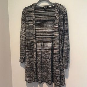 END OF YEAR SALE! | Style & Co Grey Button-up Cardigan with Hood